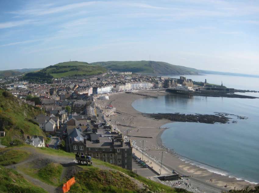 View of Aberystwyth to compare with the Solargraph